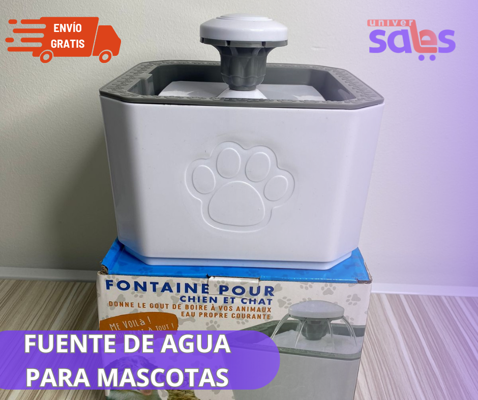 Bebedero fuente de agua para mascotas
