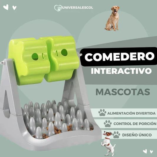 Comedero interactivo para mascotas